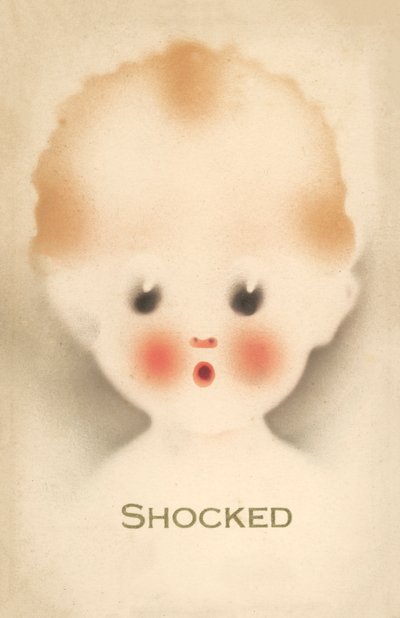 Enfant choqué (lithographie couleur) - English School