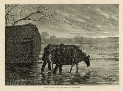 Chasse aux oiseaux sauvages sur la haute Tamise : Le cheval de traque - English School