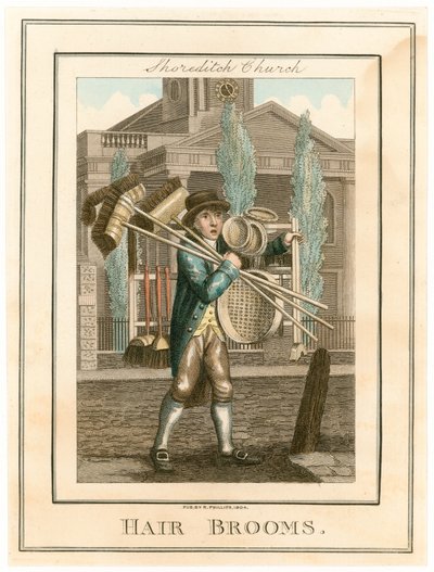 Église de Shoreditch. Balais à cheveux - English School