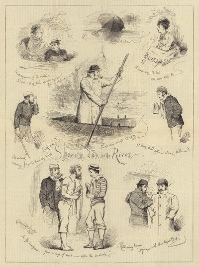Jour pluvieux sur la rivière - English School
