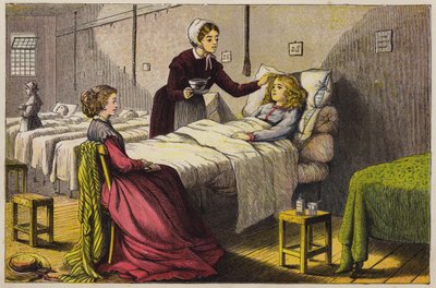 Petite fille malade soignée à l