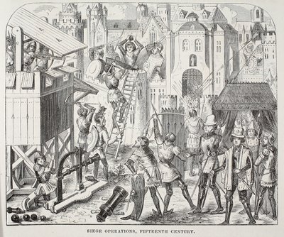 Opérations de siège, XVe siècle - English School