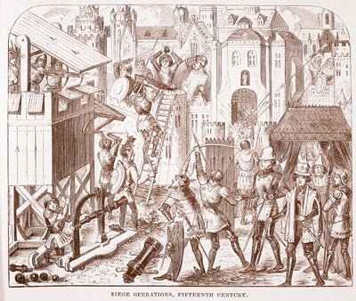 Opérations de siège, XVe siècle - English School
