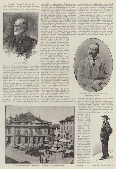 Nouvelle opéra de Signor Verdi (gravure) - English School