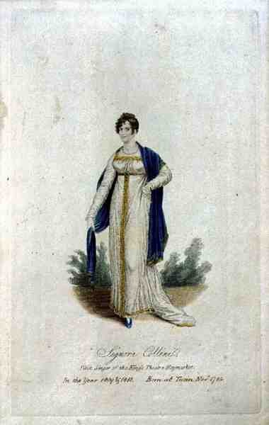 Signora Collini (née en 1784), Première Chanteuse du King