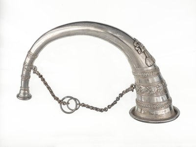 Bugle en argent, vers 1793 - English School