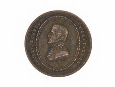 Médaille en argent commémorant la mort du Duc de Wellington, 1852 - English School