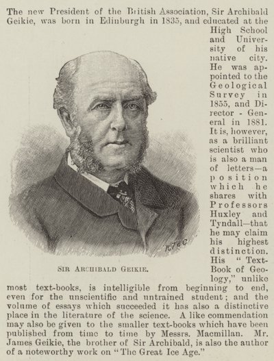 Sir Archibald Geikie - English School
