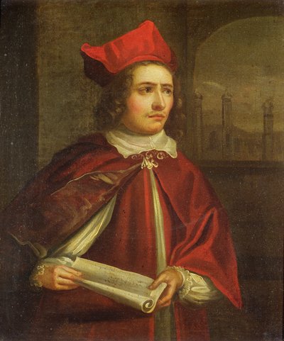 Sir Augustus Harris (1851-96) en Cardinal Wolsey - English School