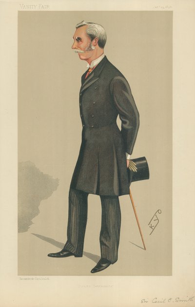 Sir Cecil Clementi Smith, Établissements des détroits, 23 janvier 1892, caricature de Vanity Fair - English School
