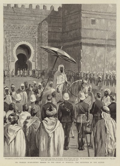 Mission de Sir Charles Euan-Smith à la cour du Maroc, la réception par le sultan - English School