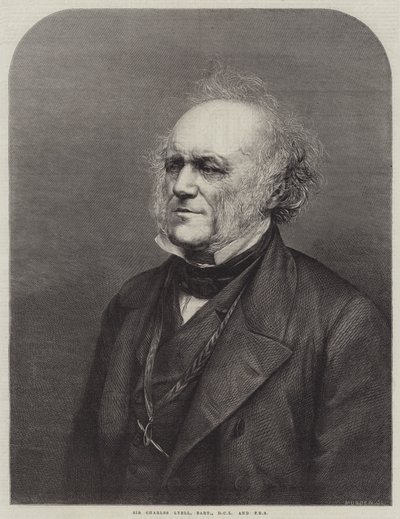 Sir Charles Lyell, baronnet, DCL et FRS (gravure) - English School