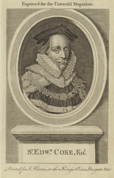 Sir Edward Coke, chevalier - English School