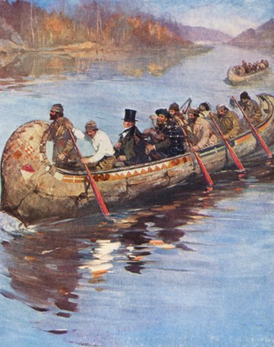 Sir George Simpson lors de son inspection de la baie d