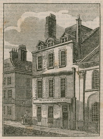 Maison de Sir Isaac Newton, St Martins Street, Leicester Square, Londres - English School
