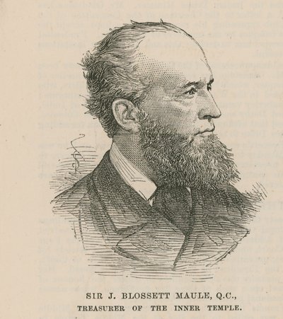 Sir J Blossett Maule, trésorier de l