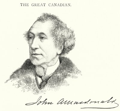 Sir John Alexander Macdonald (gravure) - English School