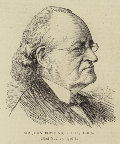 Sir John Bowring, LLD, FRS (gravure) - English School