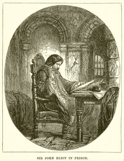 Sir John Eliot en prison - English School