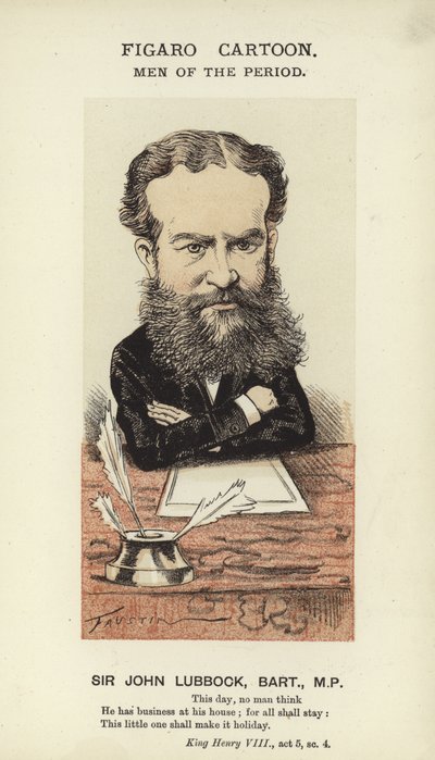 Sir John Lubbock, homme politique anglais - English School