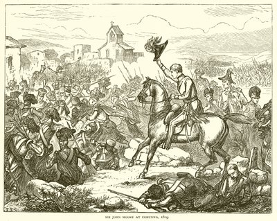 Sir John Moore à La Corogne, 1809 - English School