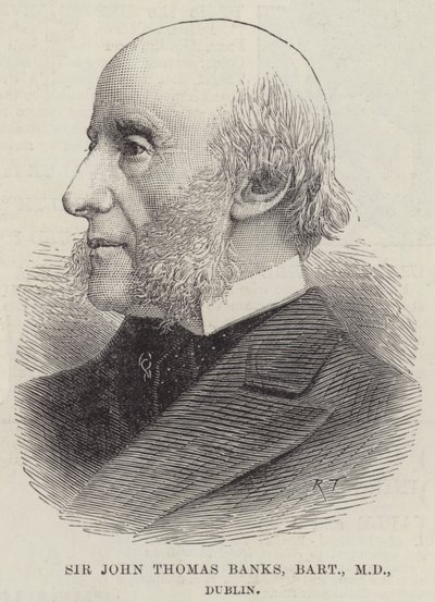 Sir John Thomas Banks, Baronet, MD, Dublin - English School