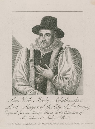 Sir Nicholas Mosley, drapier, Lord-maire de Londres, 1599 - English School