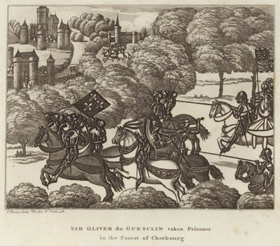Sir Olivier du Guesclin fait prisonnier dans la forêt de Cherbourg - English School