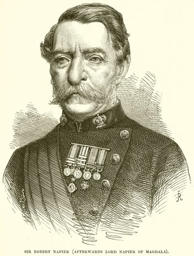 Sir Robert Napier (devenu plus tard Lord Napier de Magdala) - English School