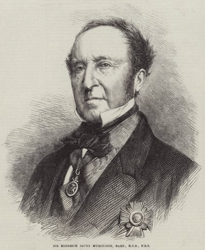 Sir Roderick Impey Murchison, Baronet, KCB, FRS (gravure) - English School