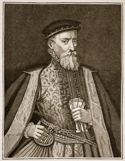 Sir Thomas Gresham, illustration de Cassells Illustrated History of England - English School