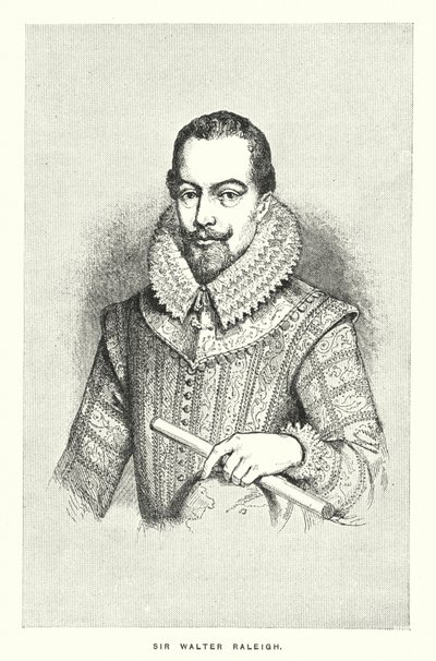 Sir Walter Raleigh (gravure) - English School