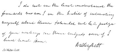 Sir Walter Scott - English School