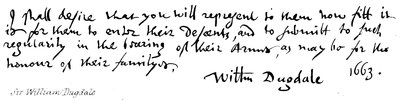 Sir William Dugdale - English School