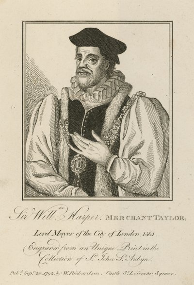 Sir William Harper, Merchant Taylor, Lord-maire de Londres - English School