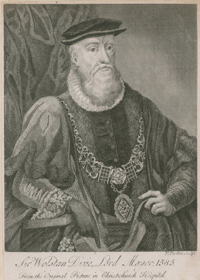 Sir Wolstan Dixie, Lord-maire de Londres, 1585 - English School