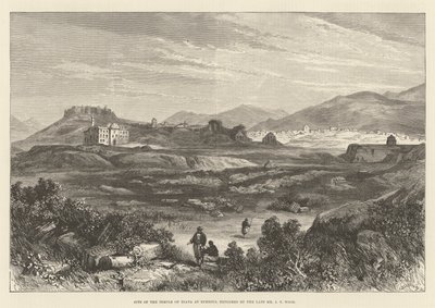 Site du temple de Diane à Éphèse, exploré par feu M. J T Wood (gravure) - English School