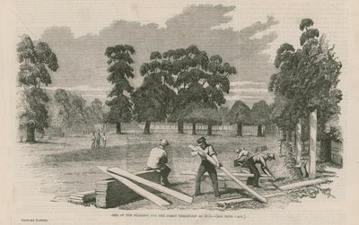 Site du bâtiment pour la Grande Exposition de 1851 - English School