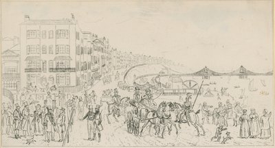 Croquis du front de mer à Brighton - English School