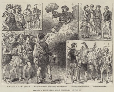 Croquis des théâtrales de King
