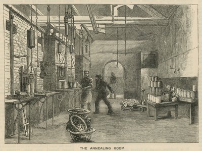 Croquis à la Monnaie Royale, Tower Hill; la salle de recuit - English School