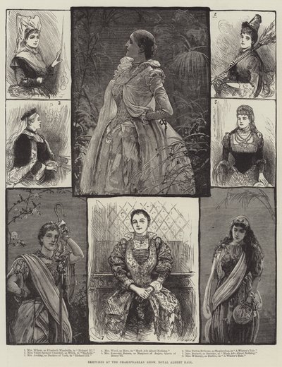 Croquis au spectacle shakespearien, Royal Albert Hall - English School