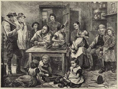 Croquis de la vie dans les districts agricoles - English School