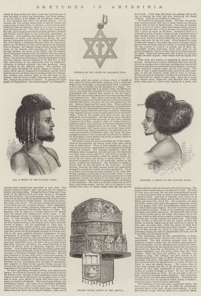 Croquis en Abyssinie (gravure) - English School