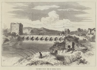 Esquisses en Espagne, le vieux pont de Cordoue - English School