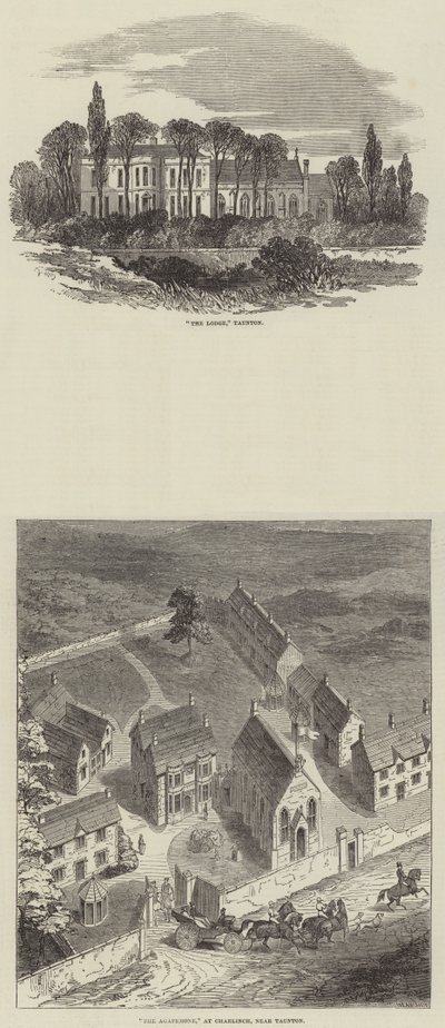 Croquis à Taunton (gravure) - English School