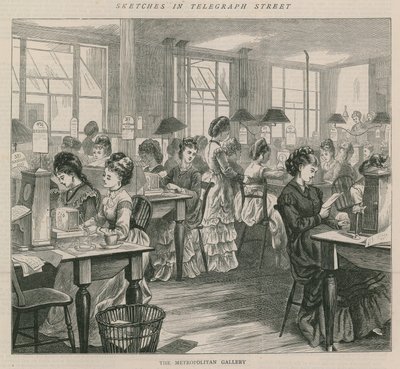 Croquis dans la rue du télégraphe - la galerie métropolitaine - English School