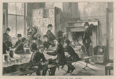 Croquis dans la rue du télégraphe - la cuisine des garçons - English School