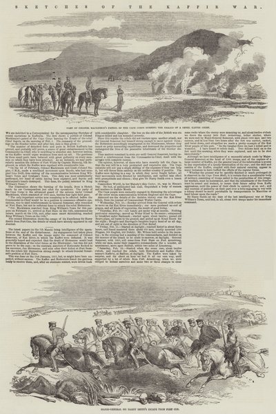 Croquis de la guerre des Kaffirs - English School