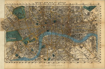 Nouvelle carte de Londres de Smith - English School